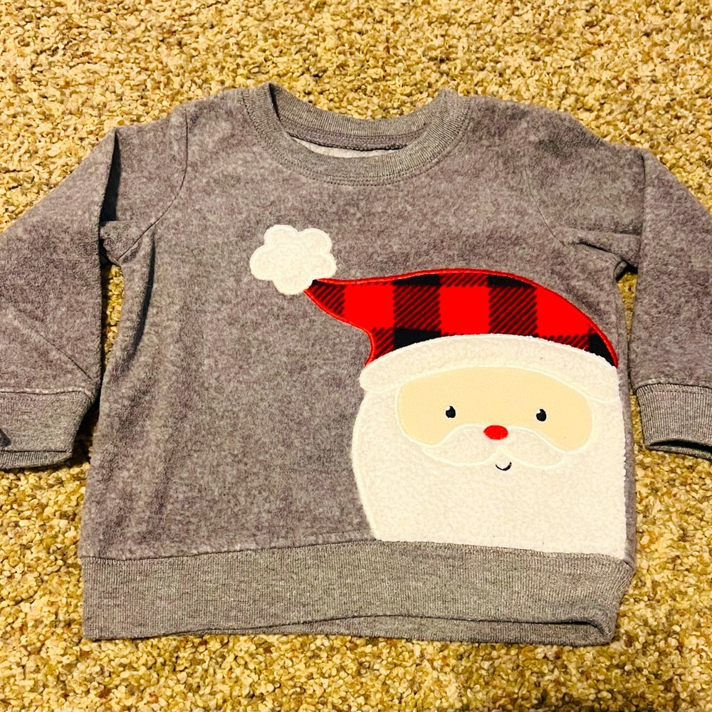 Carters Fleece Santa Sweatshirt 9 months
